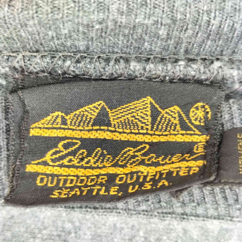 エディーバウアー Eddie Bauer 80s USA製 黒タグ ヘビーウェイトスウェット メンズ S