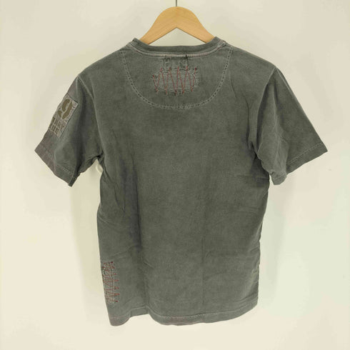 ニーキューイチニーキューゴーオム 291295=HOMME パッチワーク リペア加工 ステッチング ポケット Tシャツ メンズ JPN:2