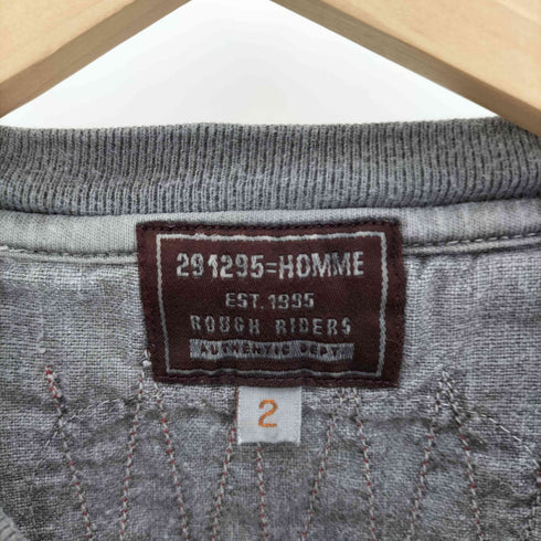 ニーキューイチニーキューゴーオム 291295=HOMME パッチワーク リペア加工 ステッチング ポケット Tシャツ メンズ JPN:2