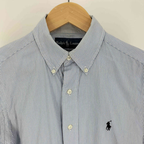 ラルフローレン RALPH LAUREN CLASSIC FIT ポニー 刺繍 ストライプ B.D シャツ メンズ import:S