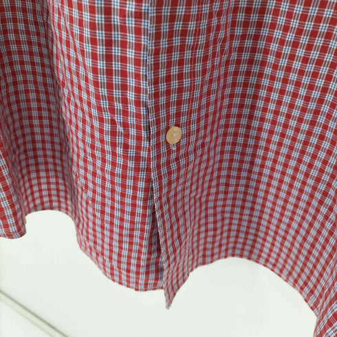 チャップス CHAPS 00S L/S ワンポケットギンガムチェックシャツ ワンポイント メンズ import:XXL