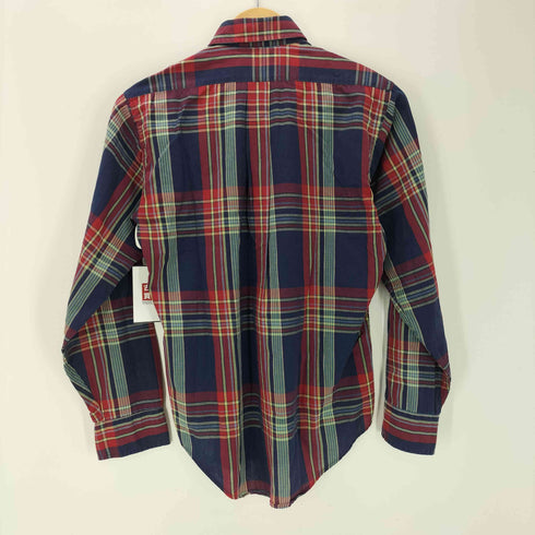 ポロバイラルフローレン Polo by RALPH LAUREN L/S スモールロゴ刺繍 チェック柄BDシャツ 緑タグ レディース 16