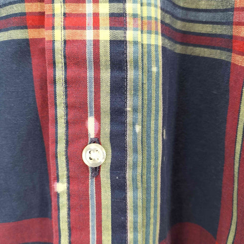 ポロバイラルフローレン Polo by RALPH LAUREN L/S スモールロゴ刺繍 チェック柄BDシャツ 緑タグ レディース 16