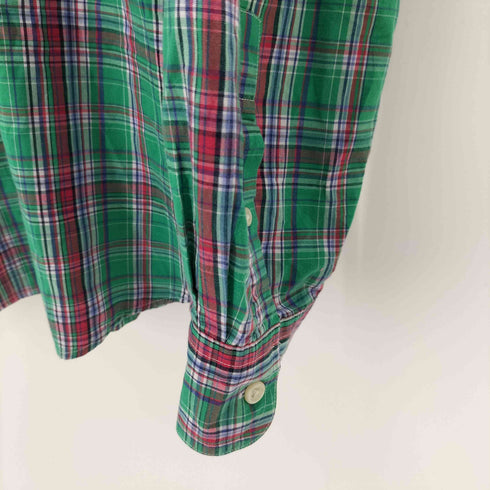 チャップス CHAPS 00S L/S ワンポイントロゴ刺繍 チェックワンポケットシャツ メンズ import:XXL