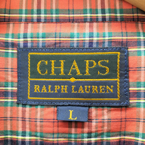 チャップスラルフローレン CHAPS RALPH LAUREN L/S チェック柄BDシャツ メンズ JPN:L