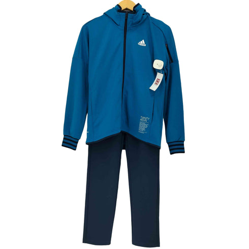 アディダス adidas フード付ジャージジャケット&リブパンツ 上下セット レディース OT