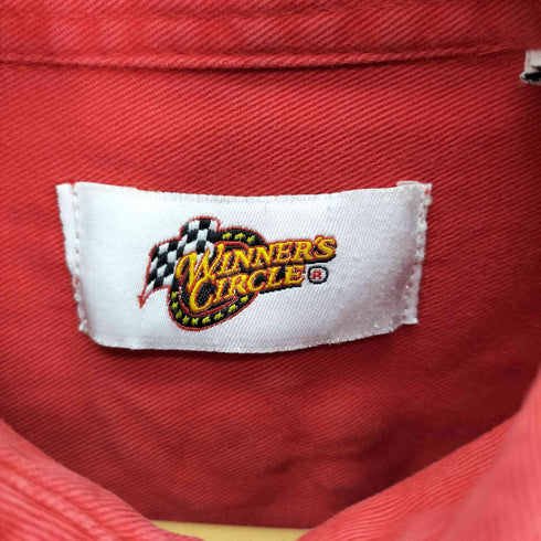 ウィナーズサークル WINNERS CIRCLE 90-00S 企業 クラウン ロゴ 刺繍 S/S レーシング シャツ メンズ import:L