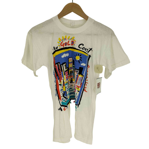 80-90S オーストラリア製 THE GOLD COAST グラフィックプリント S/S Tシャツ シングルステッチ メンズ import:S