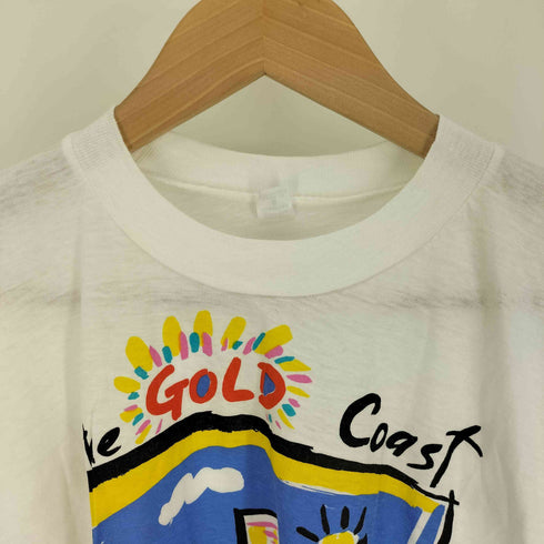 80-90S オーストラリア製 THE GOLD COAST グラフィックプリント S/S Tシャツ シングルステッチ メンズ import:S