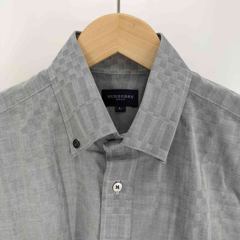 バーバリーゴルフ BURBERRY GOLF ゴルフ ロゴ 刺繍 ボタンダウン S/S シャツ メンズ import:L
