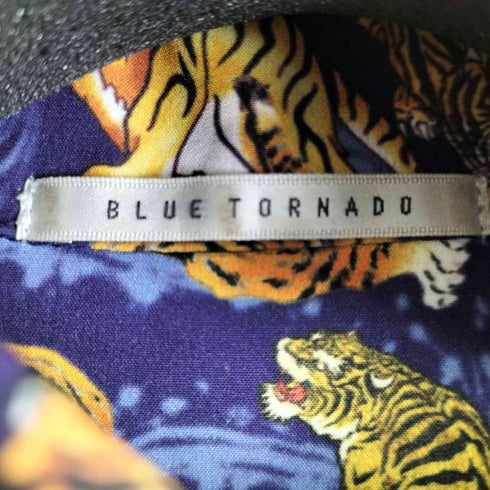 ブルートルネード BLUE TORNADO 総柄 虎 S/S アロハシャツ メンズ JPN:M