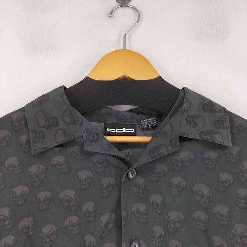 ODO 総柄 スカル S/S アロハシャツ メンズ import:L
