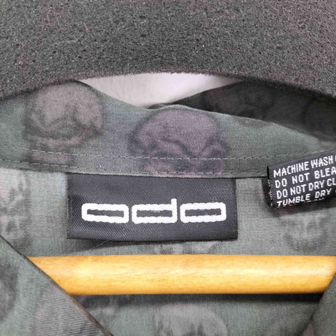 ODO 総柄 スカル S/S アロハシャツ メンズ import:L