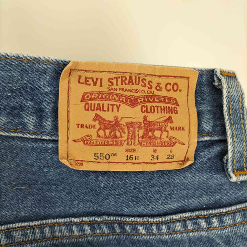 リーバイス Levis 550 Relaxed Fit ボタン裏740 刻印 ジップフライ デニム パンツ メンズ 16HU W34 L28