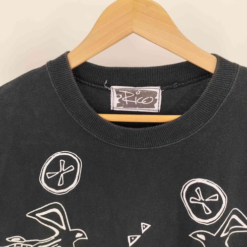 リコ RICO 地上絵 プリント S/S スウェット Tシャツ メンズ