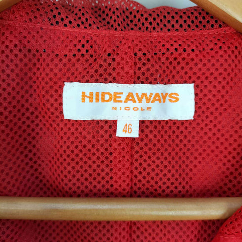 ハイダウェイニコル HIDEAWAYS NICOLE ジップアップナイロンジャケット メンズ 46