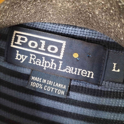 ポロラルフローレン POLO RALPH LAUREN ワンポケットボーダーポロシャツ メンズ import:L