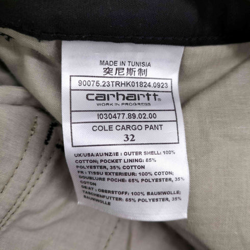 カーハートワークインプログレス Carhartt WIP COLE CARGO PANT メンズ 32