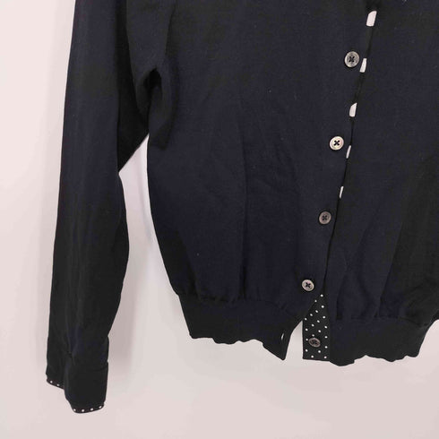 ピーエスポールスミス PS Paul Smith ドット柄クルーネック長袖カーディガン レディース M
