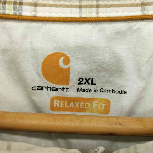 カーハート Carhartt 16SS チェック柄 ショートスリーブ ボタンダウンシャツ メンズ 2XL