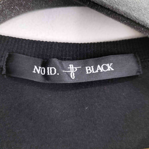 ノーアイディーブラック NO ID.BLACK マーブルプリント切替ドルマンスリーブロンT メンズ ONE SIZE