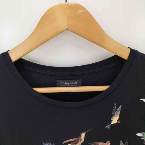 ザラ ZARA 総柄プリントS/S Tシャツ メンズ M