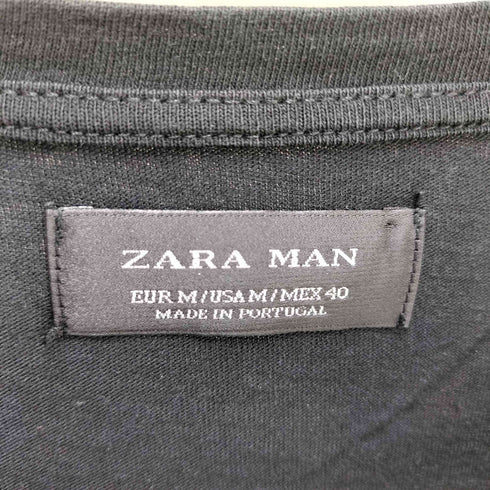 ザラ ZARA 総柄プリントS/S Tシャツ メンズ M