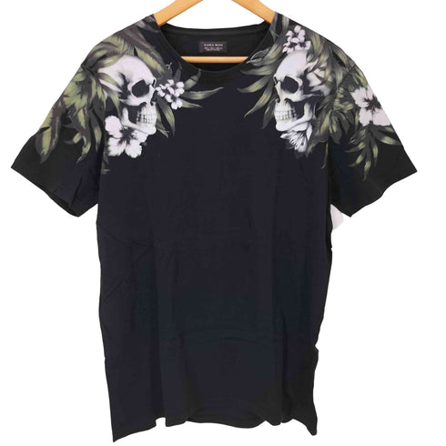ザラ ZARA 総柄プリントS/S Tシャツ メンズ M
