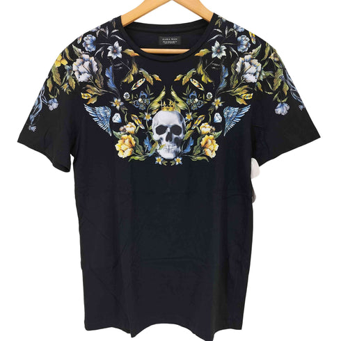 ザラ ZARA 総柄プリントS/S Tシャツ メンズ M