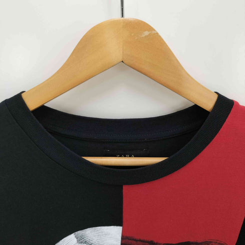 ザラ ZARA 総柄プリントS/S Tシャツ メンズ M