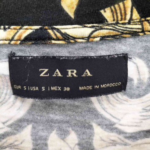 ザラ ZARA 総柄プリントS/S Tシャツ メンズ M