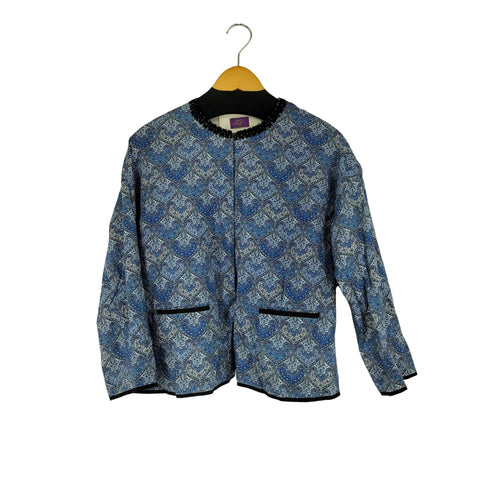LOURMARIN 衿ぐりブレード裏地付きジャケット レディース