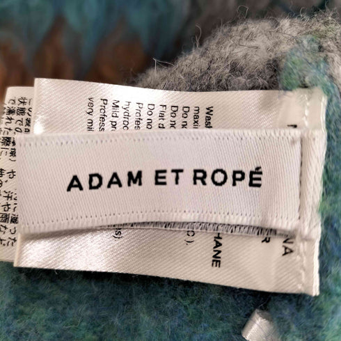 アダムエロペ Adam et Rope マルチボーダーファーニットジレ レディース F