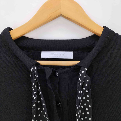 アベニールエトワール Aveniretoile ドットボウタイ ニットブラウス レディース 36