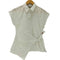 ザラ ZARA ノットディテールポプリンシャツ レディース import:S