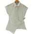 ザラ ZARA ノットディテールポプリンシャツ レディース import:S