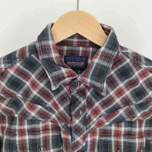 ニコルクラブフォーメン NICOLE CLUB FOR MEN 00S カッティング ウエスタンシャツ Y2K メンズ JPN:46