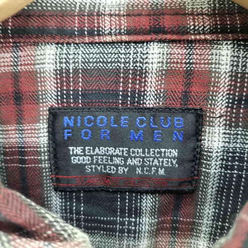 ニコルクラブフォーメン NICOLE CLUB FOR MEN 00S カッティング ウエスタンシャツ Y2K メンズ JPN:46