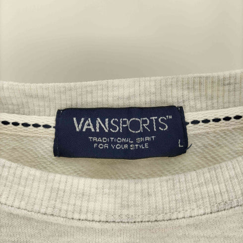 ヴァン VAN SPORTS カレッジ 両面 プリント クルーネック スウェット メンズ JPN:L