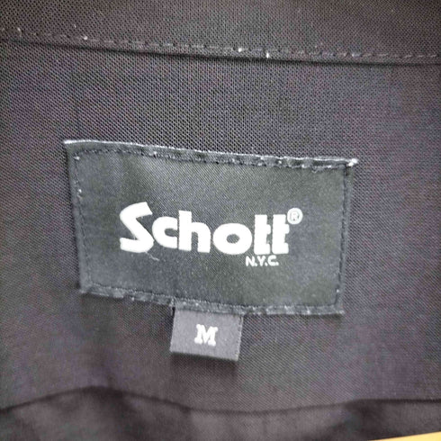 ショット Schott L/S 開襟シャツ メンズ import:M