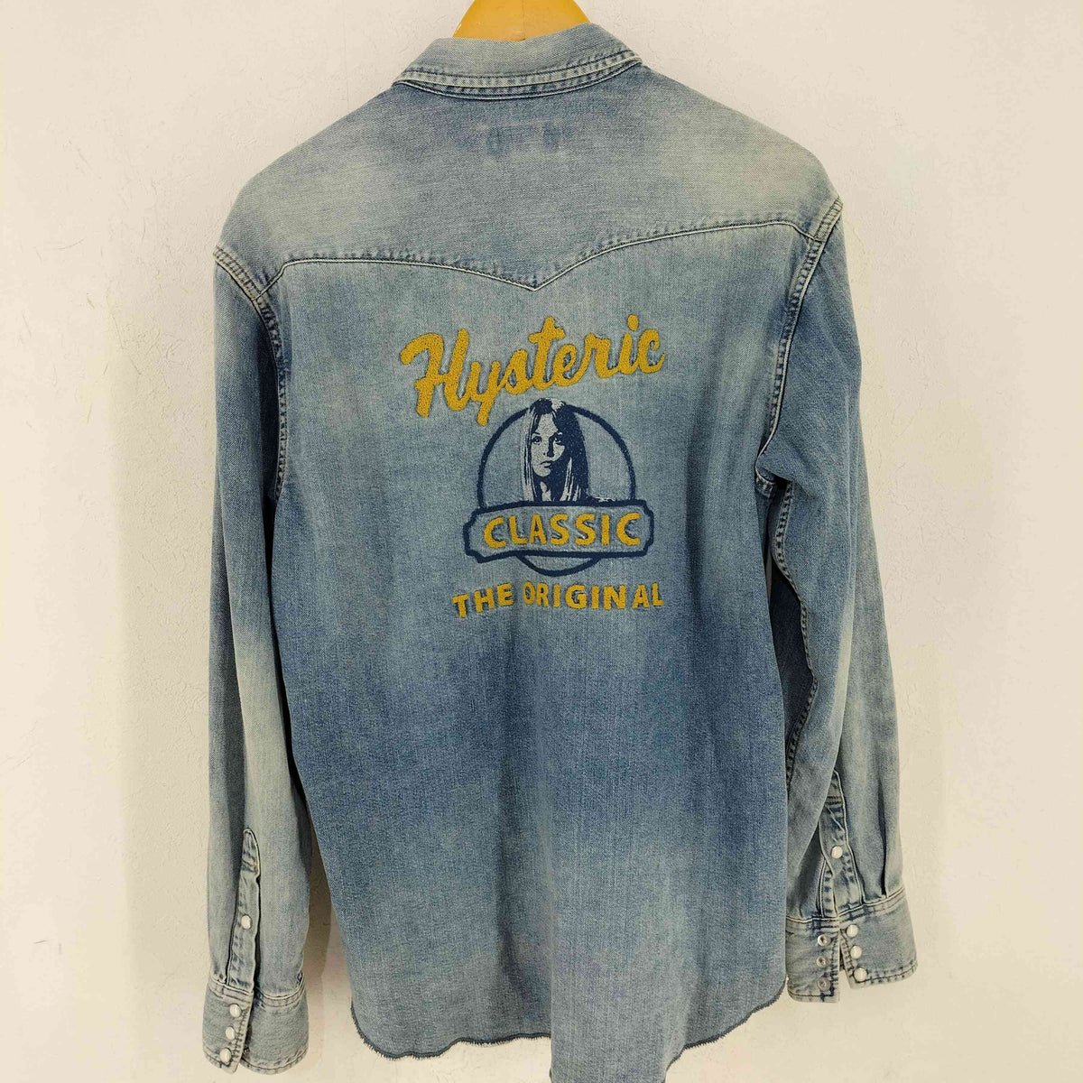 【完売】ヒステリックグラマー デニム ウエスタンシャツ 刺繍ロゴ 完売】ヒステリックグラマー デニム ウエスタンシャツ 刺繍ロゴ