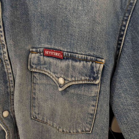 ヒステリックグラマー HYSTERIC GLAMOUR THE CLASSIC刺繍 ウエスタンデニムシャツ メンズ JPN:XL