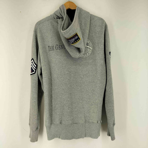 アヴィレックス AVIREX ワッペンデザインジップパーカー メンズ import:XL