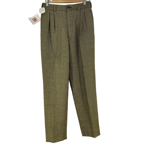80-90S SCOOP BOYS 千鳥格子2タックウールスラックス メンズ JPN:M