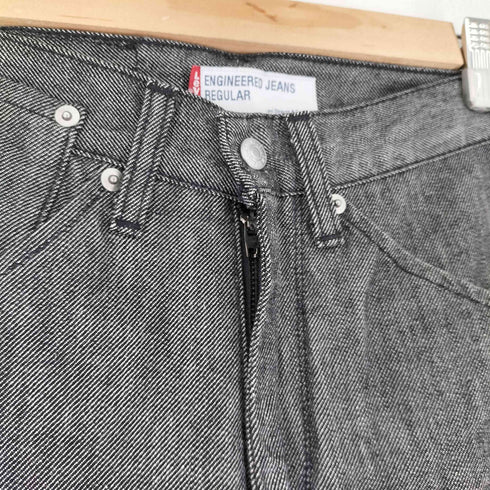 リーバイス Levis Engineered Jeans 立体裁断ブラックデニムパンツ レディース