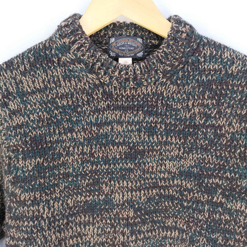 ジャーナルスタンダードホームステッド JOURNAL STANDARD J.S HOMESTEAD エルボーパッチ クルーネックニット メンズ M