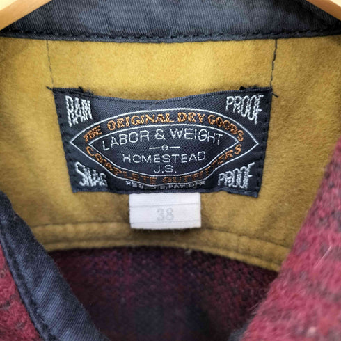 ジャーナルスタンダードホームステッド JOURNAL STANDARD J.S HOMESTEAD ウールチェックジャケット メンズ 38