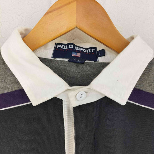 ポロスポーツラルフローレン POLO SPORT RALPH LAUREN ポニー刺繍 ボーダーラガーシャツ メンズ import:L
