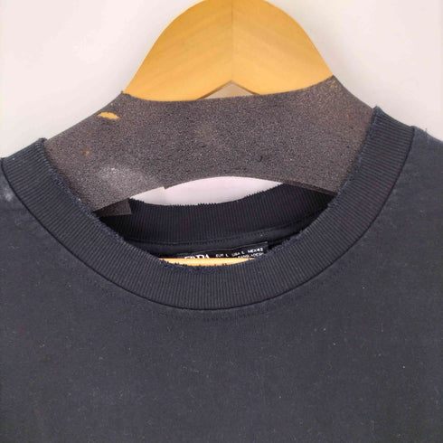 ザラ ZARA ビックシルエットS/S TEE リブダメージ メンズ import:L