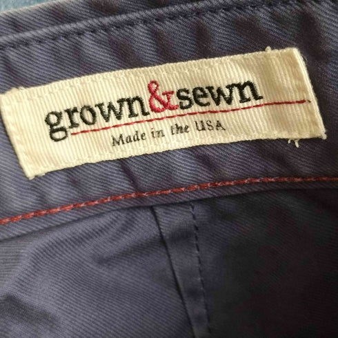 グロウンアンドソーン grown&sewn USA製 チノショーツ メンズ 32